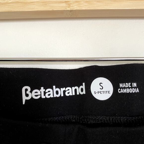 Betabrand Straight-Leg Classic Dress Pant Yoga Pant in Black Size Small Petite - Picture 4 of 8